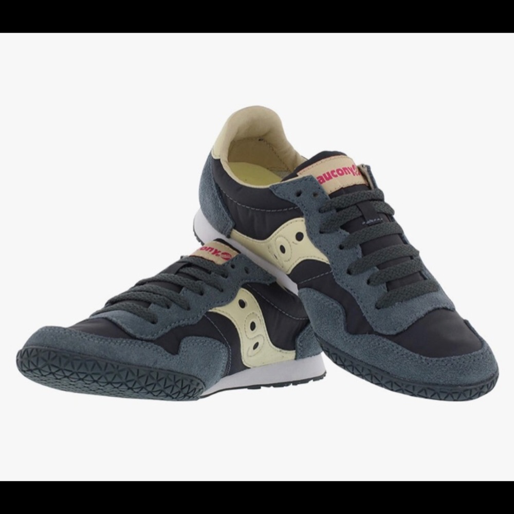 Saucony Original Womens Bullet Sneaker 8.5 Slate/Cream